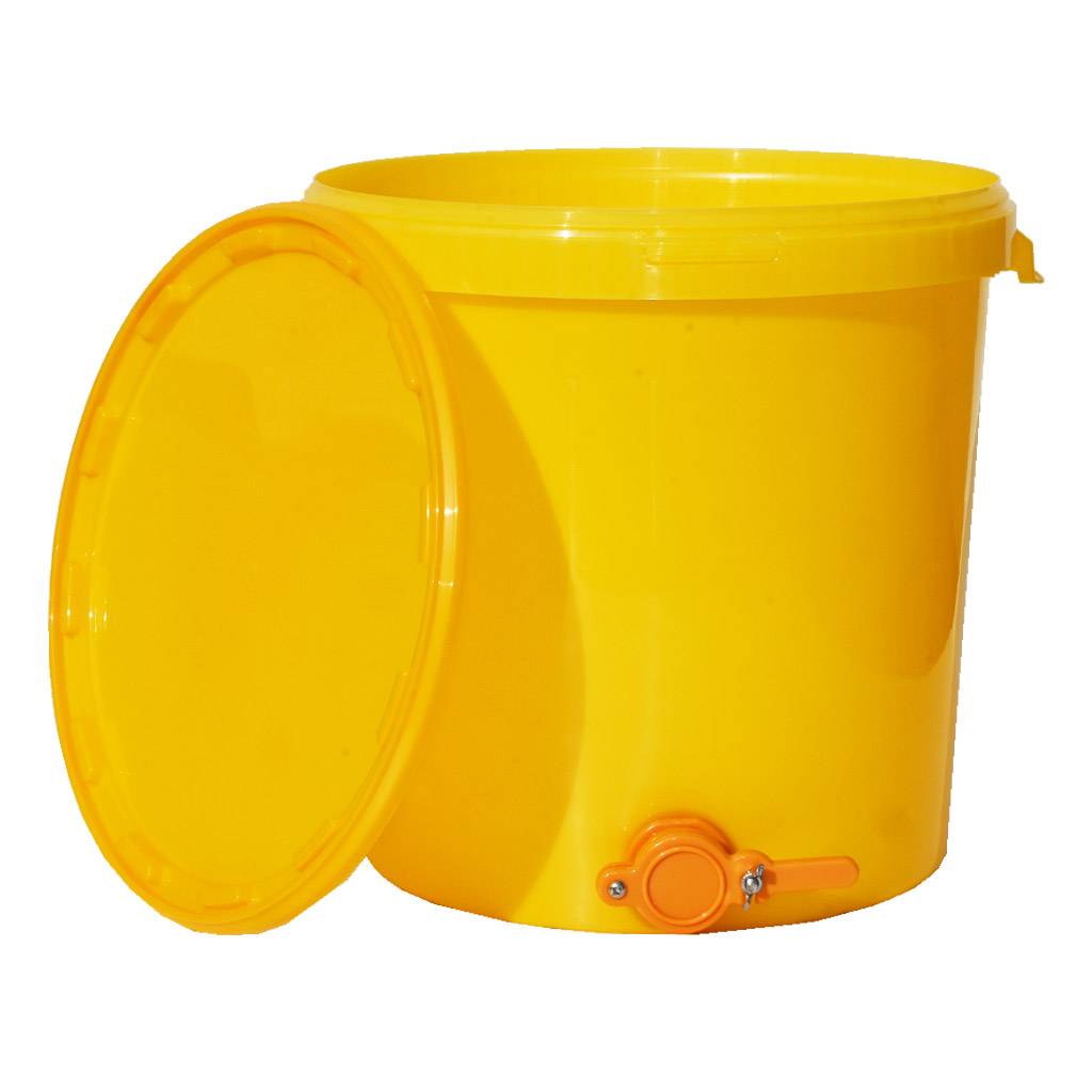 Honey tank 40 kg with valve - plastic