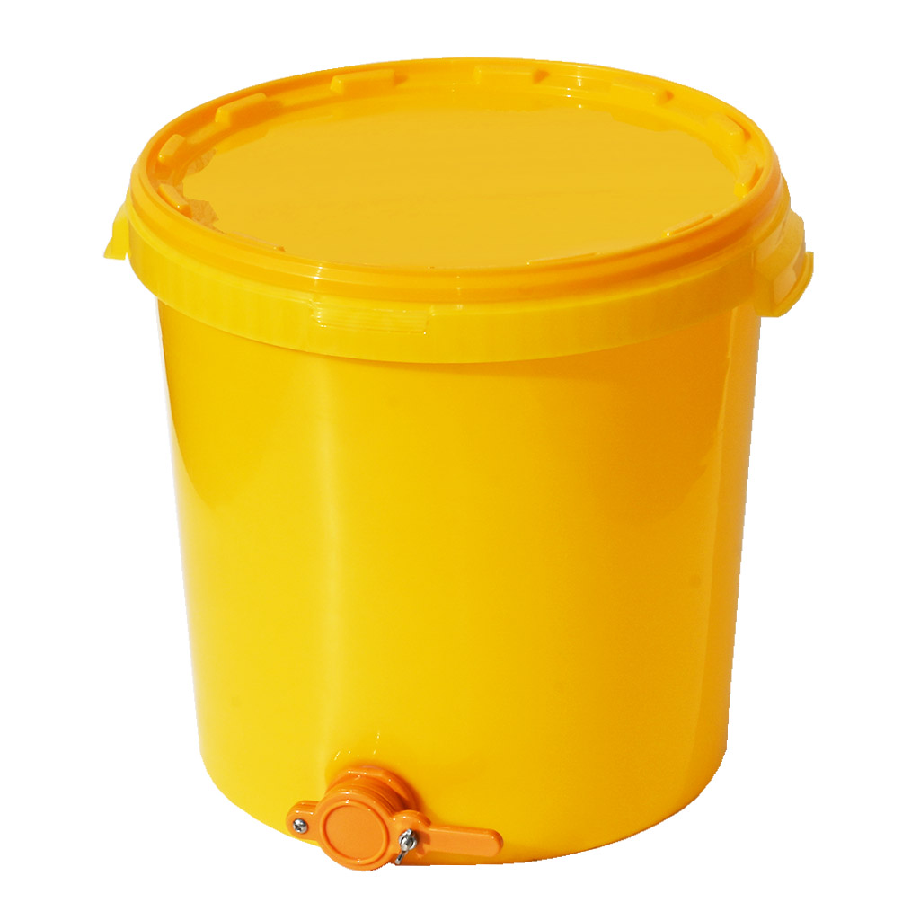 Honey tank 40 kg with valve - plastic