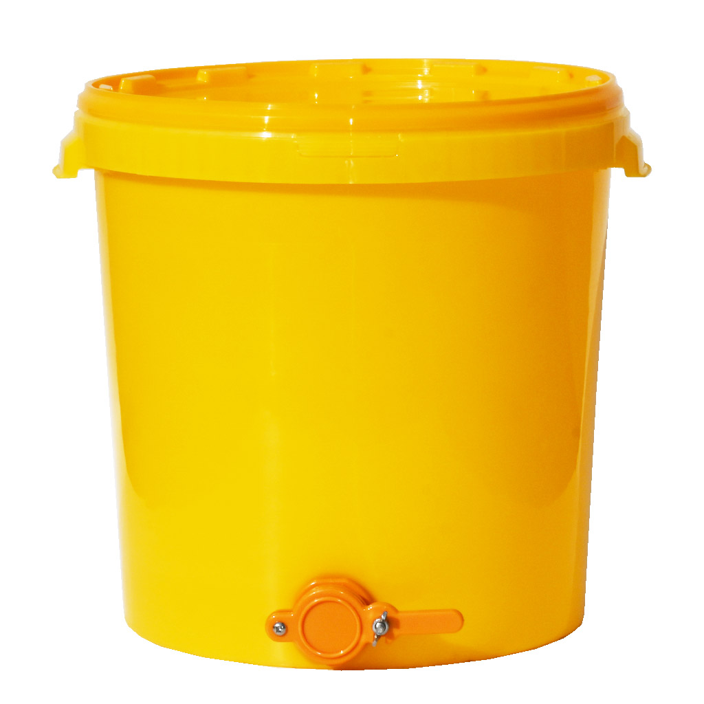 Honey tank 40 kg with valve - plastic