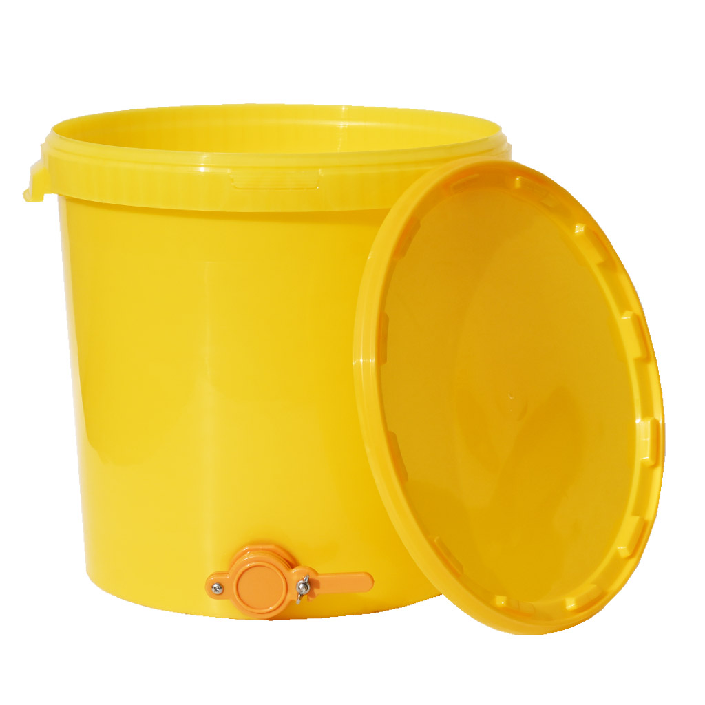 Honey tank 40 kg with valve - plastic