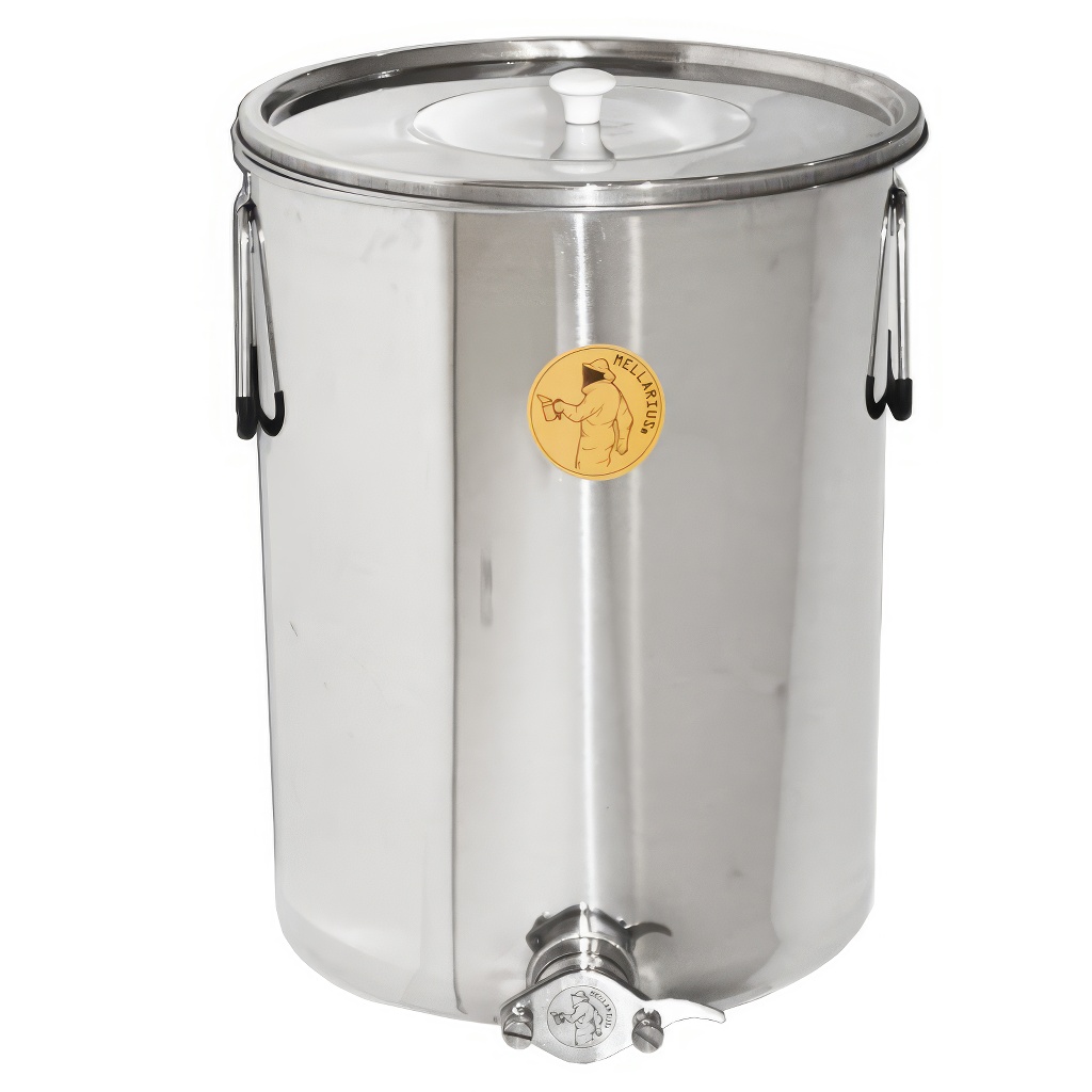 50 kg honey tank Mellarius MiniLine with stainless steel gate