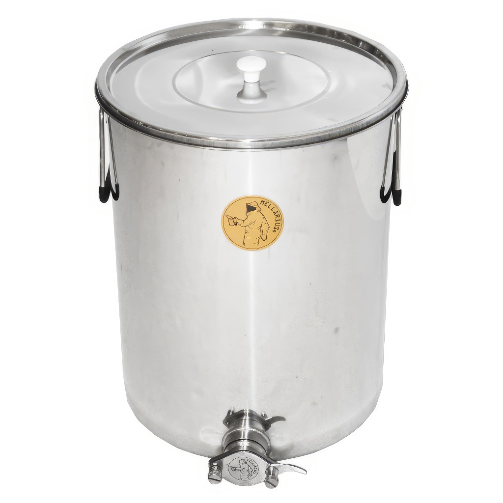 50 kg honey tank Mellarius MiniLine with stainless steel gate