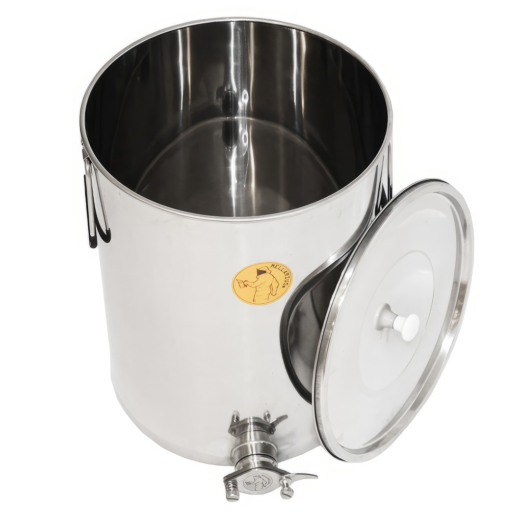 50 kg honey tank Mellarius MiniLine with stainless steel gate