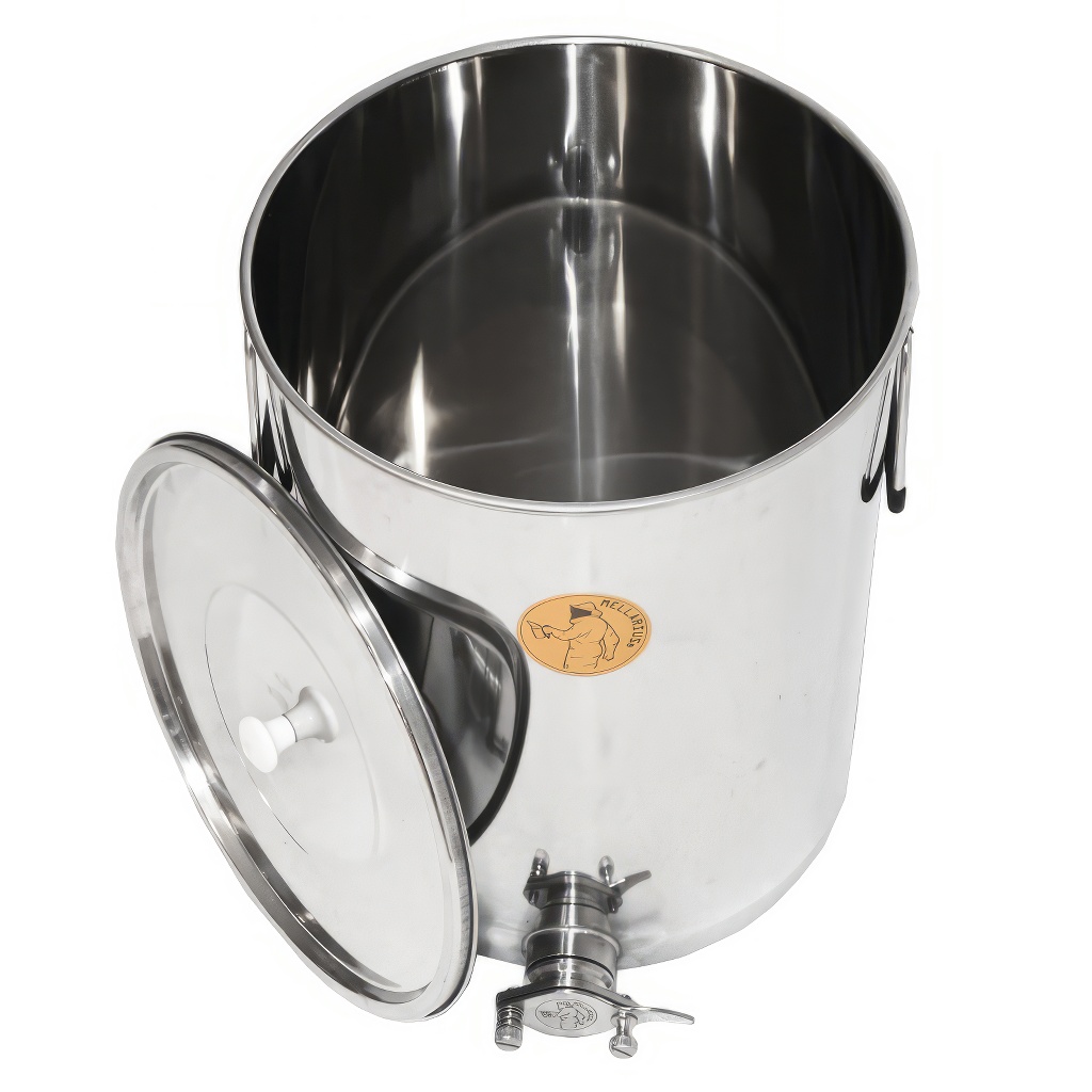 50 kg honey tank Mellarius MiniLine with stainless steel gate
