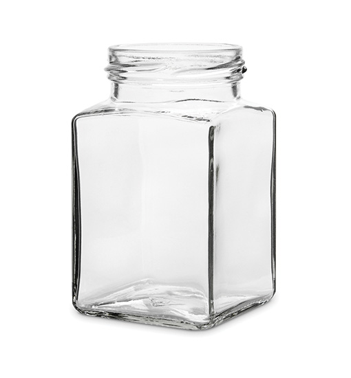Square jar 260 ml (TO 58)