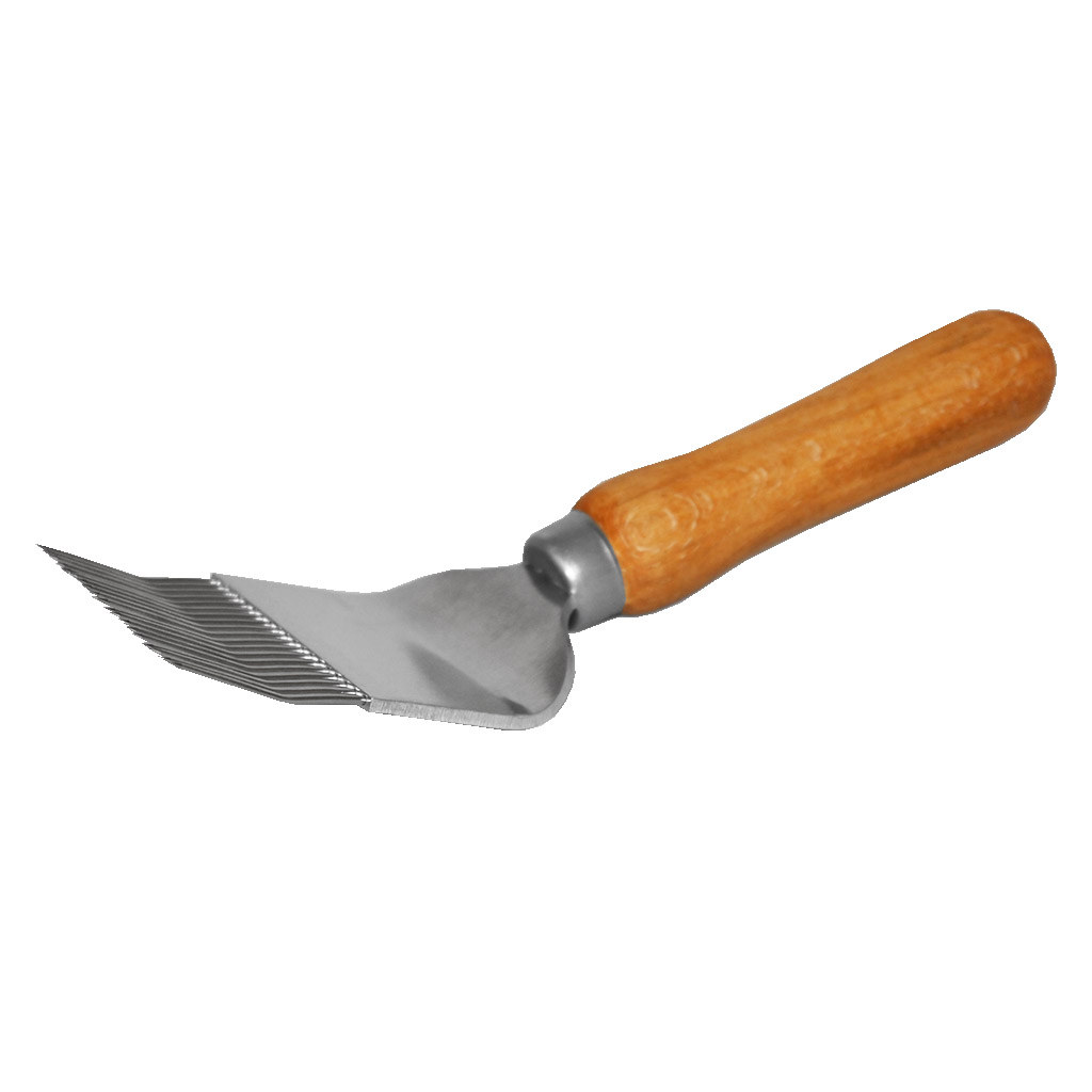 Stainless steel uncapping fork, 19 needles