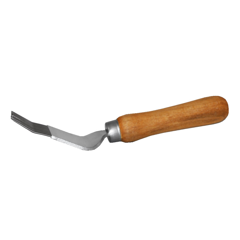 Stainless steel uncapping fork, 19 needles