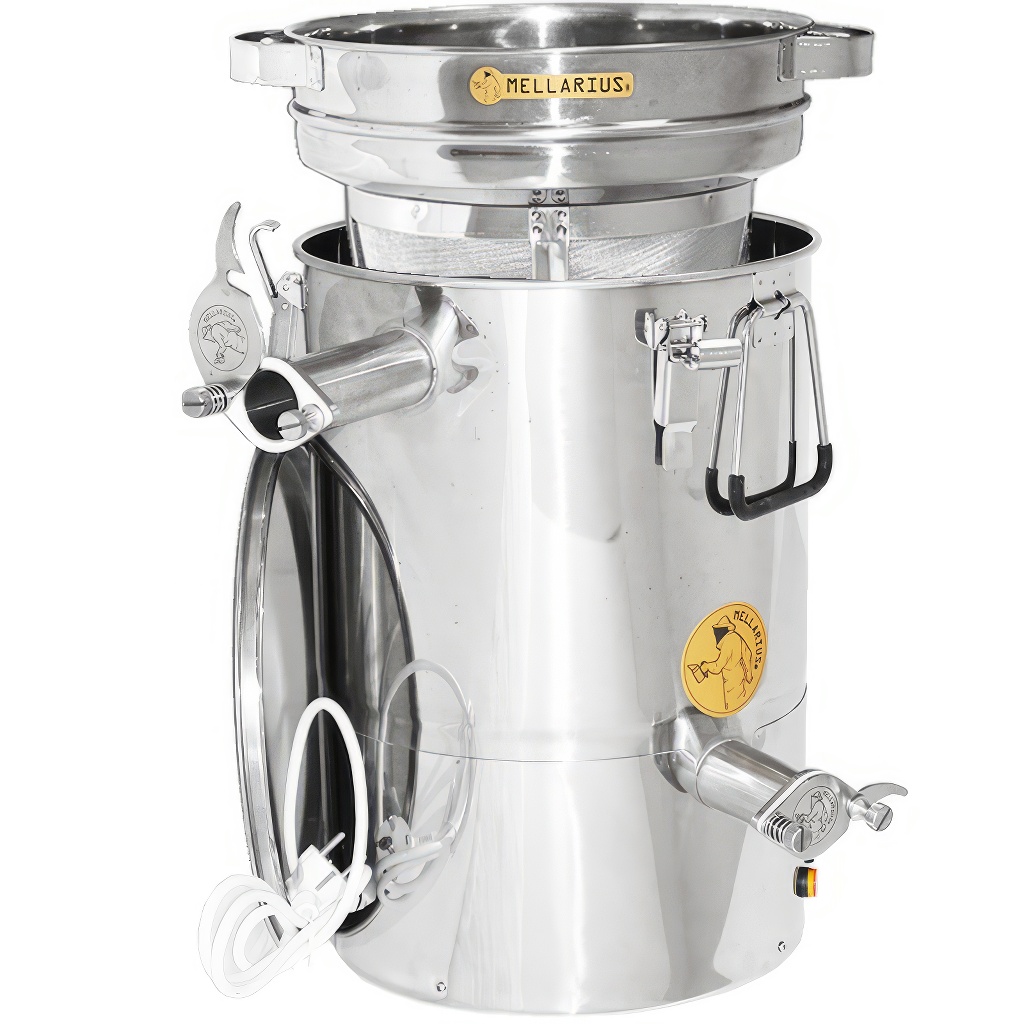 Honey Extractor and Clarifying Tank Mellarius MaxiLine 35 kg with Integrated Heating Element