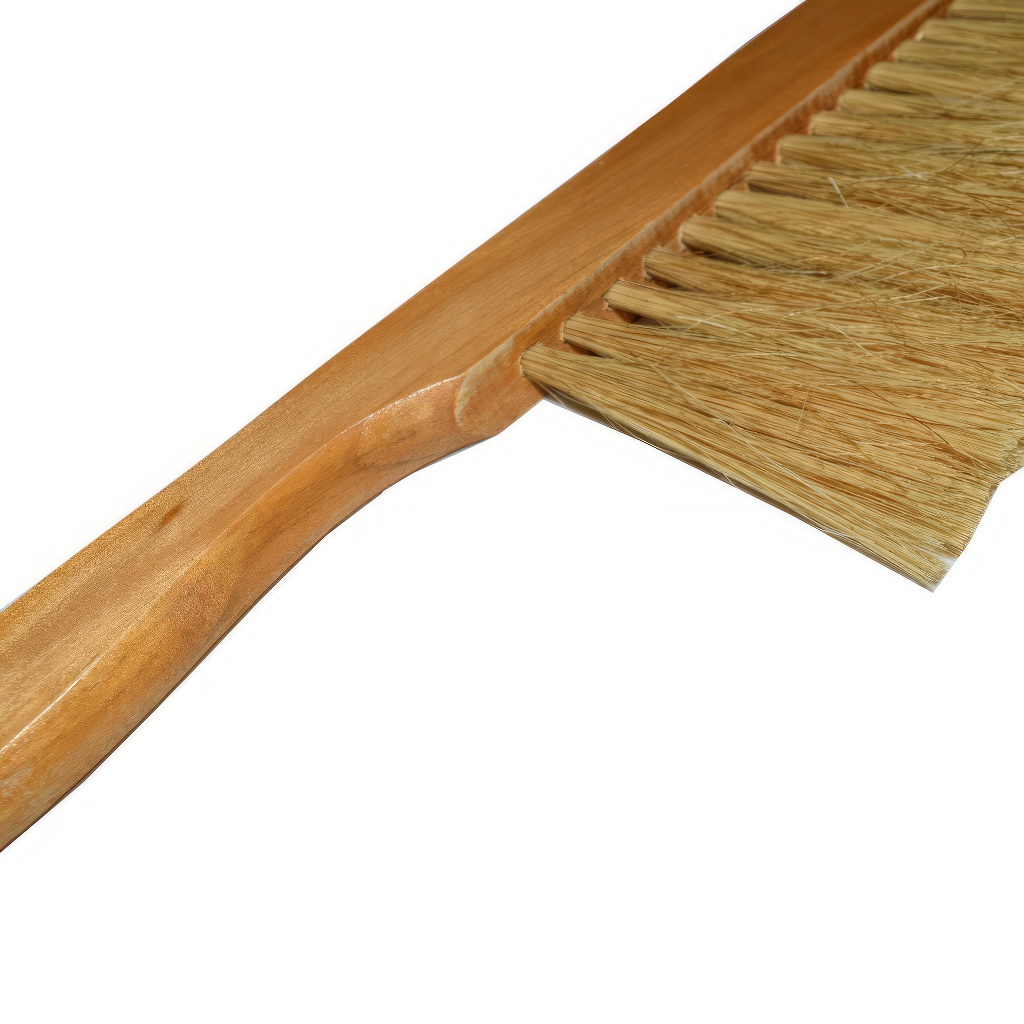 Bee brush with handle - natural brush