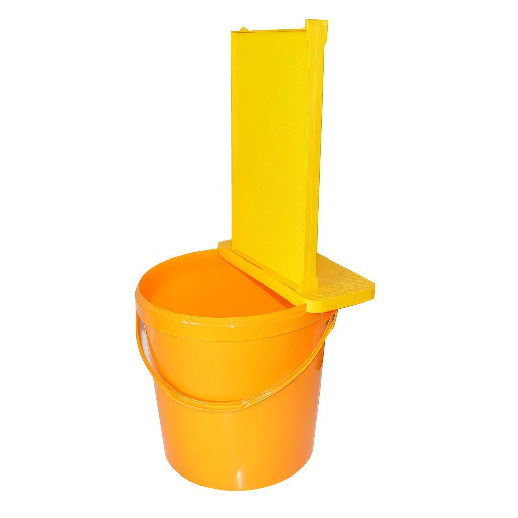 Frame holder for bucket - plastic