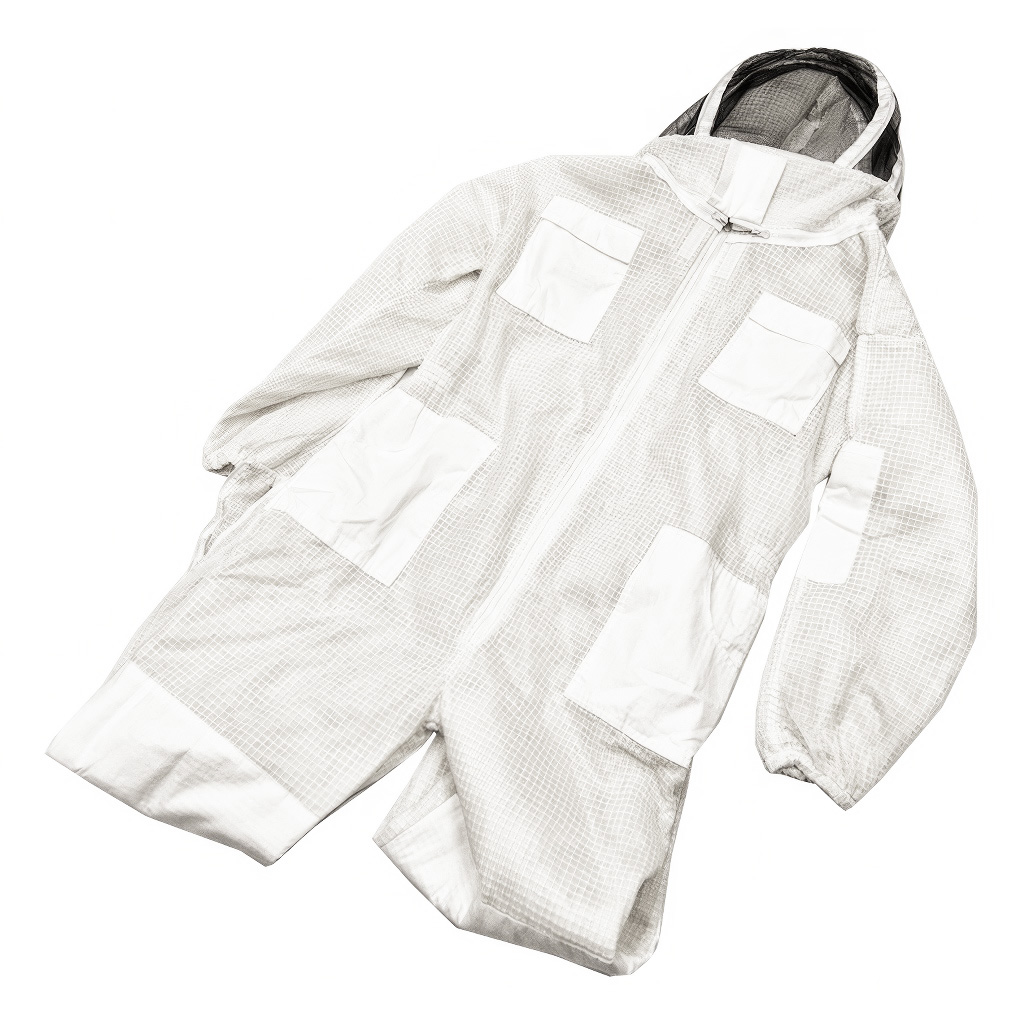 Vented bee suit with hood sizes.: S - XXL