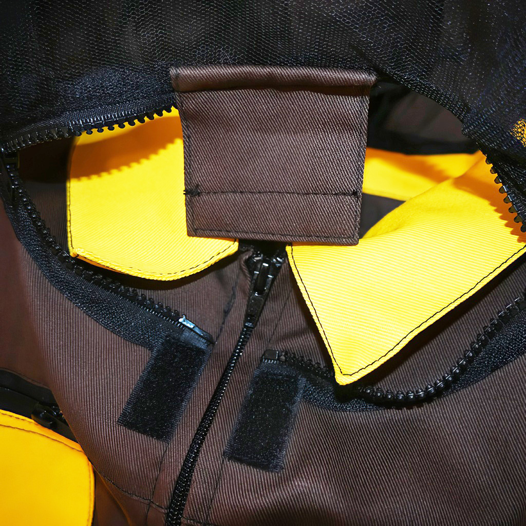Brown bee suit with hat sizes: S - XXXL