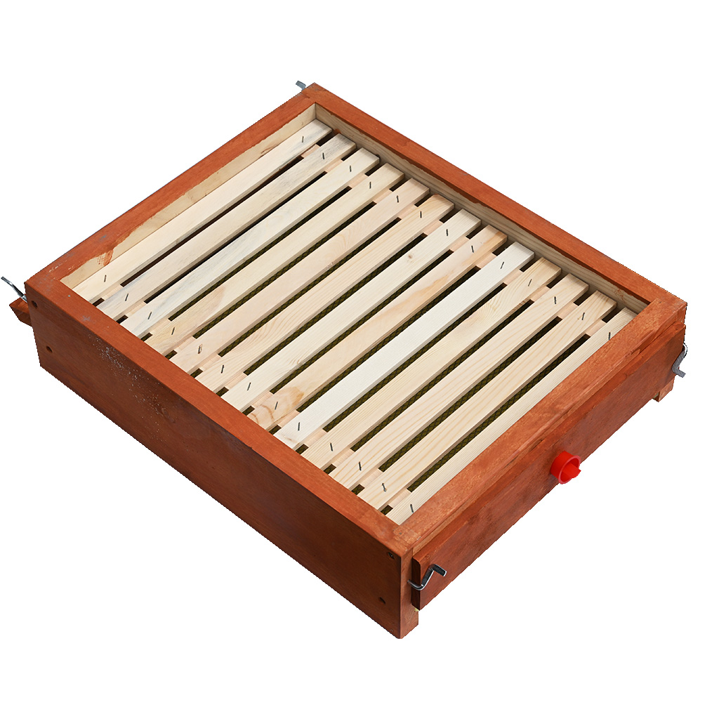 Full mesh varroa bottom board - Langstroth - complete, painted