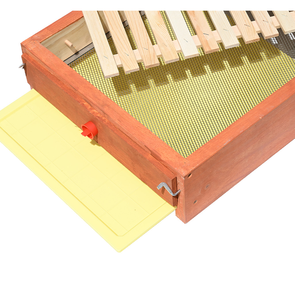 Full mesh varroa bottom board - Langstroth - complete, painted