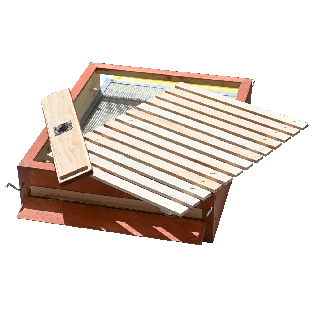 Full mesh varroa bottom board - Langstroth - complete, painted
