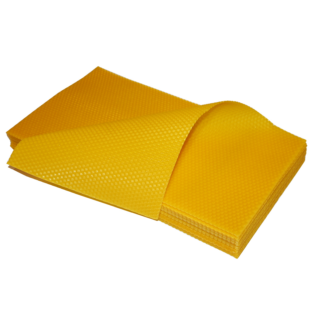 Cold-processed pure wax foundation Langstroth original - 420x200 mm