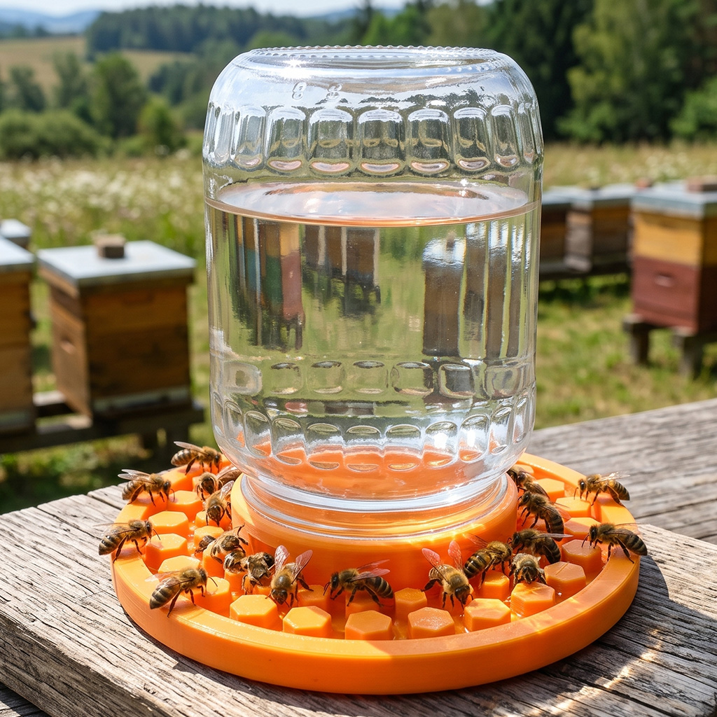 Bee feeder for a small jar, diameter 155