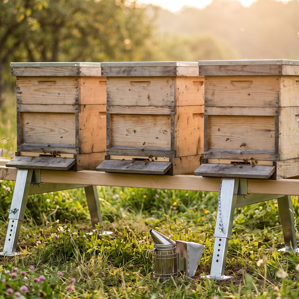 Stainless steel stand for beehives 23,5 - 56,5 cm - 1 pcs