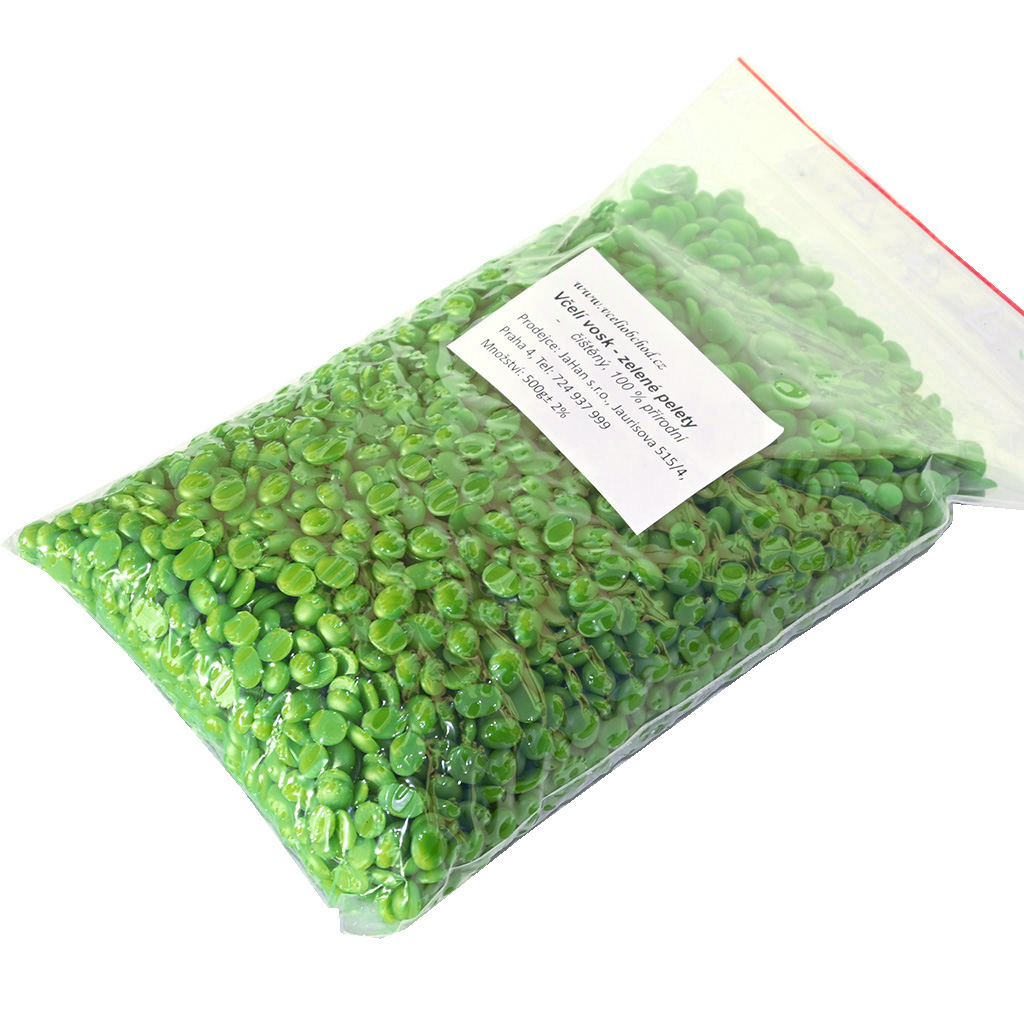 Beeswax - green pellets - 500 g