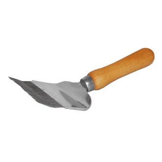 Stainless steel uncapping fork, 25 needles