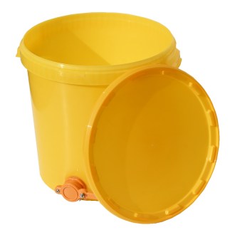 Honey tank 40 kg with valve - plastic