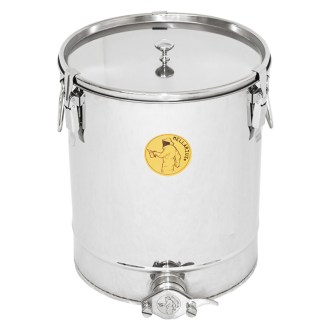 35 kg honey tank Mellarius OptiLine with stainless steel gate and sealing lid