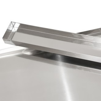 Insertion with strainer for solar wax melter - stainless steel