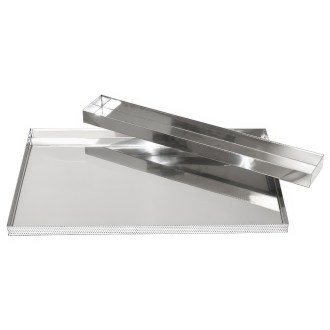 Insertion with strainer for solar wax melter - stainless steel