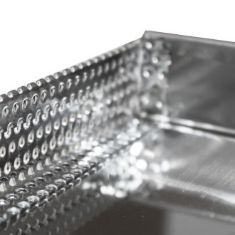 Insertion with strainer for solar wax melter - stainless steel