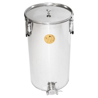 50 kg honey tank Mellarius OptiLine with stainless steel gate and sealing lid