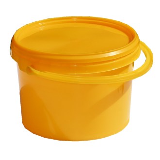 Plastic honey container 4 kg yellow