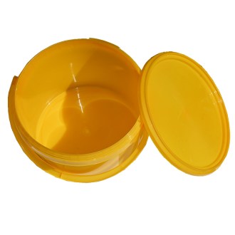 Plastic honey container 4 kg yellow