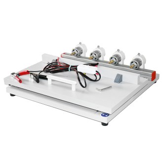 Frame drilling device with four drills