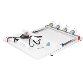 Frame drilling device with four drills