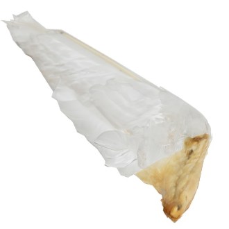 Goose feather for brushing bee frames