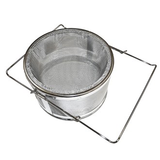 Double high stainless steel honey filter DE6