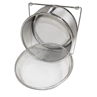 Double high stainless steel honey filter DE6