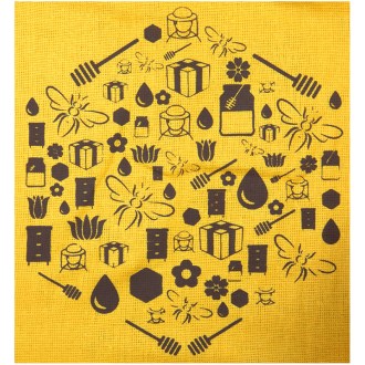 Gift bag for glass of honey - Hexagonal