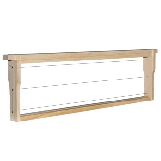 Dadant US frame - 141 - Hoffman, wired, with eyelets - 1 piece