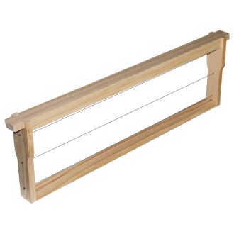 Dadant US frame - 141 - Hoffman, wired, with eyelets - 1 piece