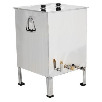 Stainless steel wax melter 50 x 50 cm