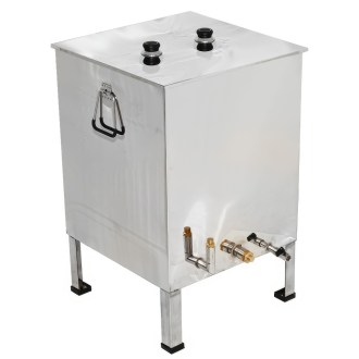 Stainless steel wax melter 50 x 50 cm