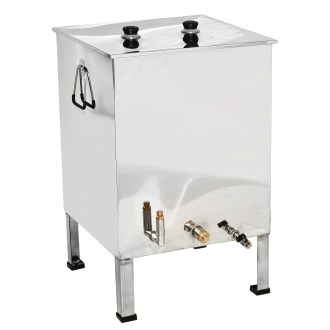 Stainless steel wax melter 50 x 50 cm