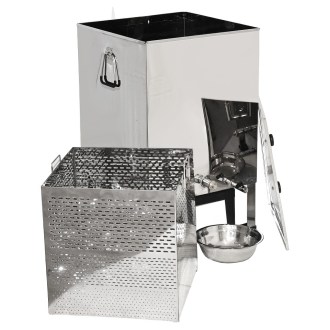 Stainless steel wax melter 50 x 50 cm