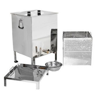 Stainless steel wax melter 50 x 50 cm