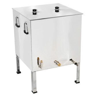 Stainless steel wax melter 62 x 62 cm