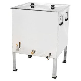 Stainless steel wax melter 62 x 62 cm