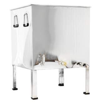 Stainless steel wax melter 62 x 62 cm