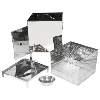 Stainless steel wax melter 62 x 62 cm