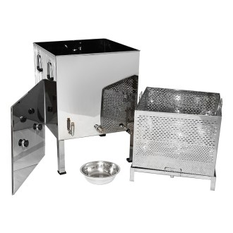 Stainless steel wax melter 62 x 62 cm
